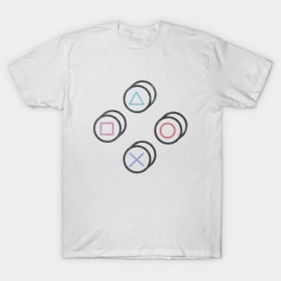 Gamer Controller Buttons T-Shirt